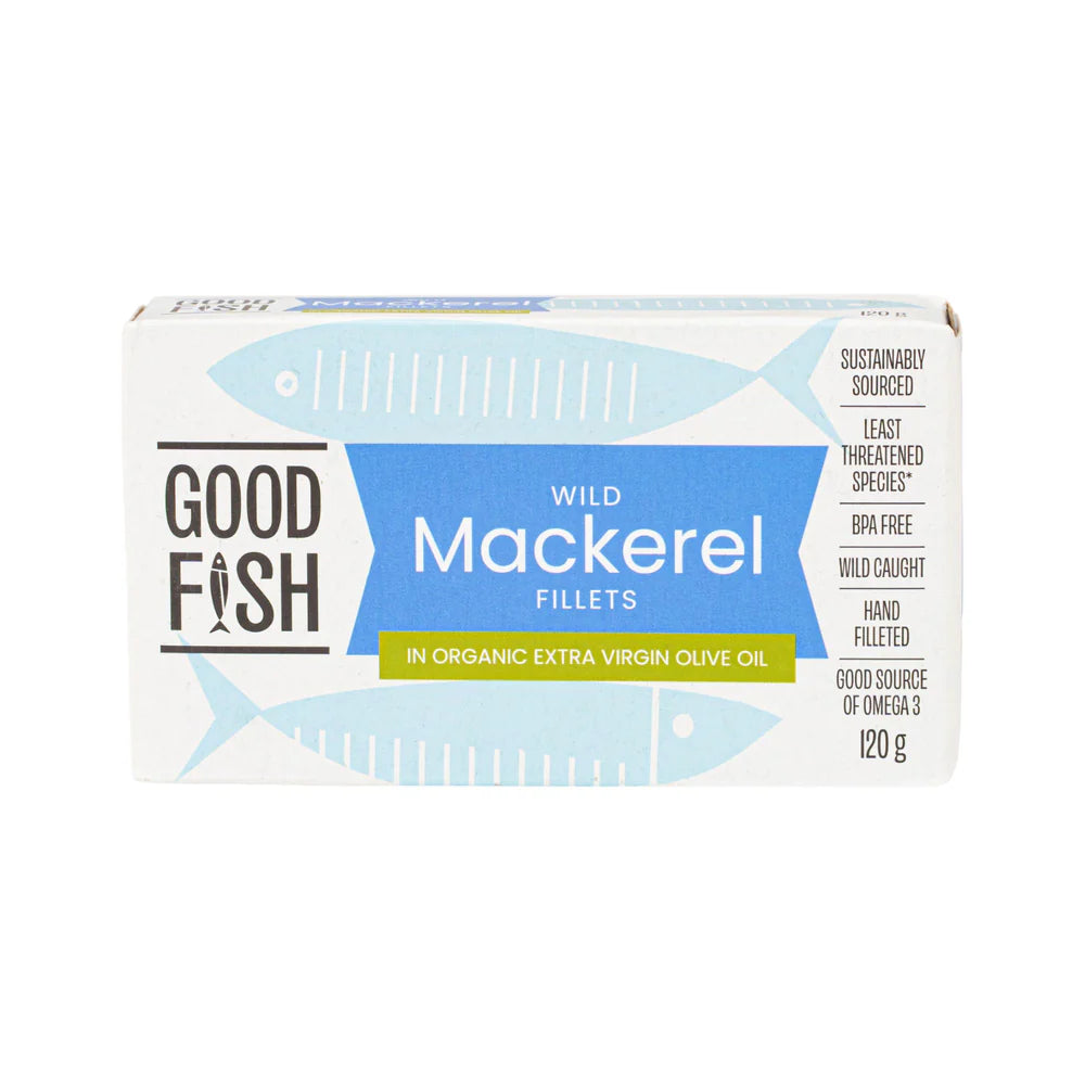 Good Fish Can of Mackerel Olive Oil 120g