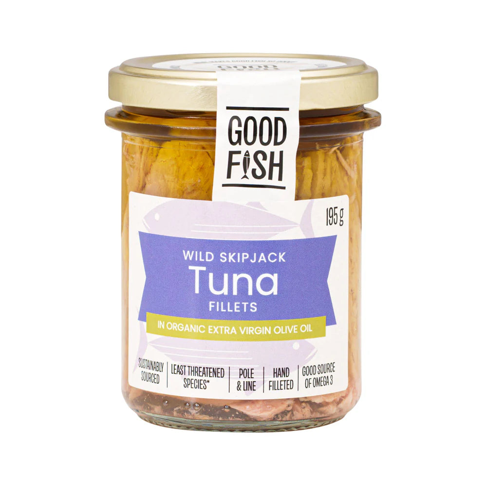 Good Fish Tuna in Extra Virgin Olive Oil Jar 195g
