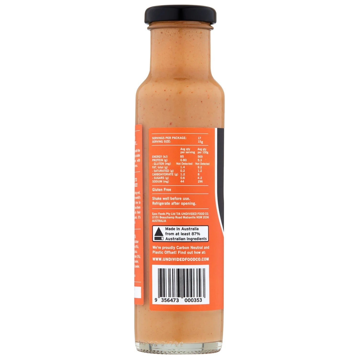 Undivided Food Co. | GOOD Sauce™ Satay 260g