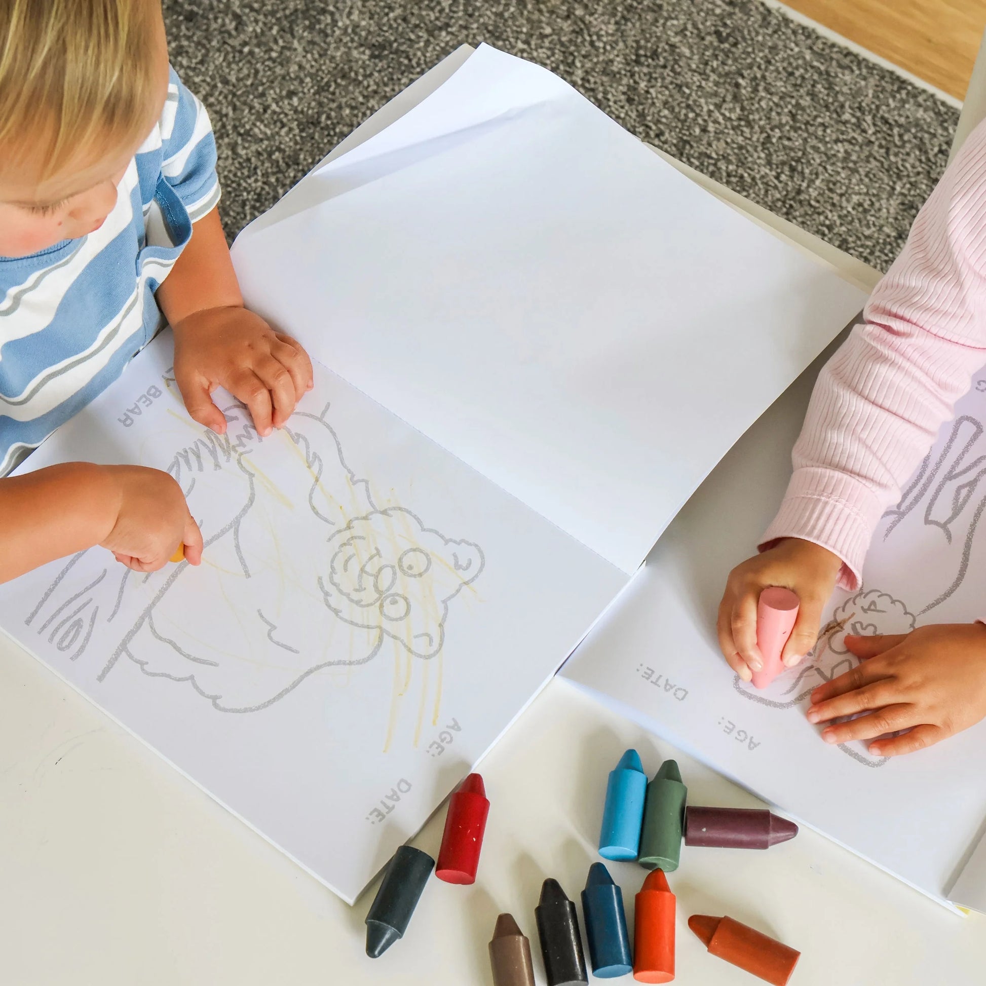 Honeysticks | Toddler's First Colouring Book | Endangered Animals