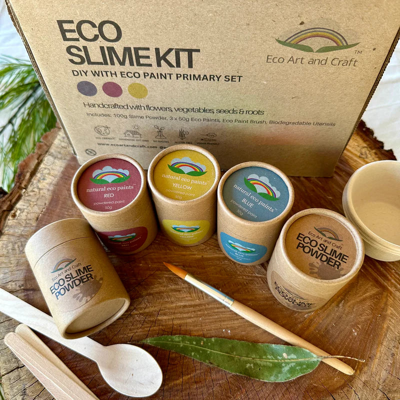 Eco Art & Craft | Eco Slime Kit | With Eco Paint Primary Set