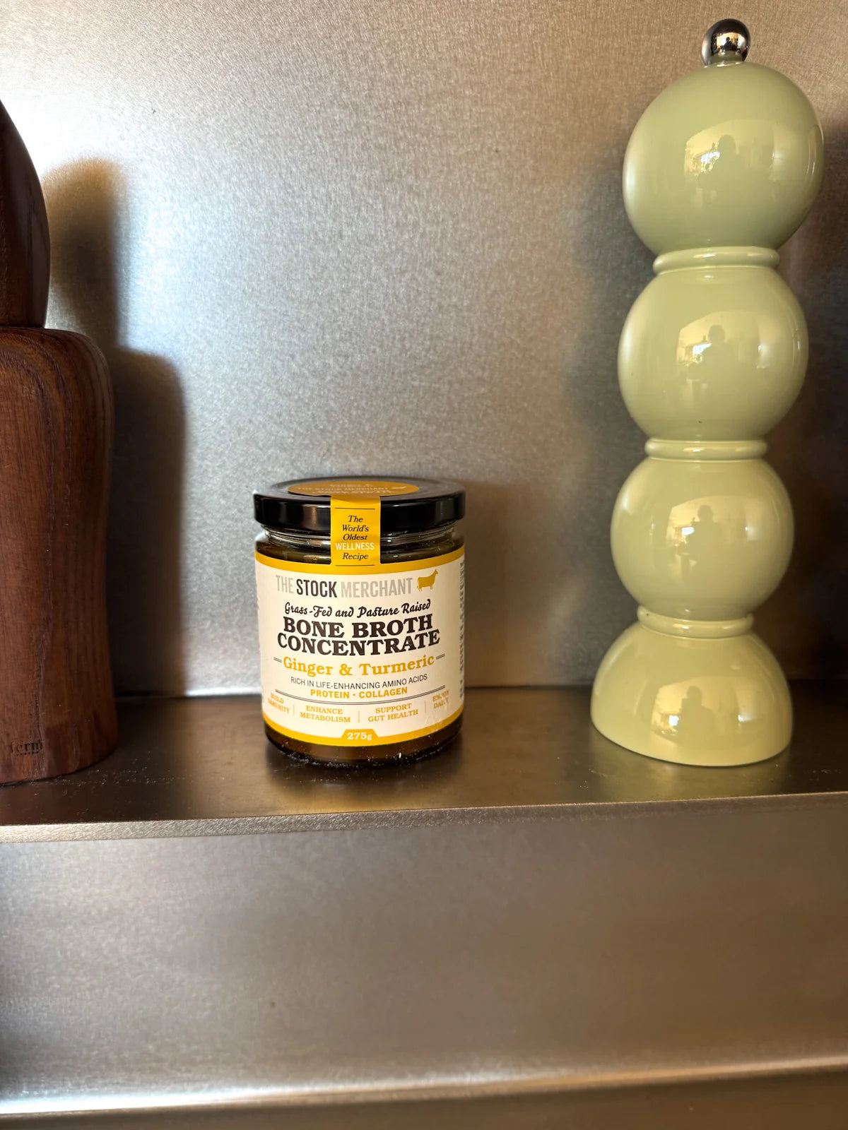 The Stock Merchant | Concentrated Beef Bone Broth | Ginger & Turmeric