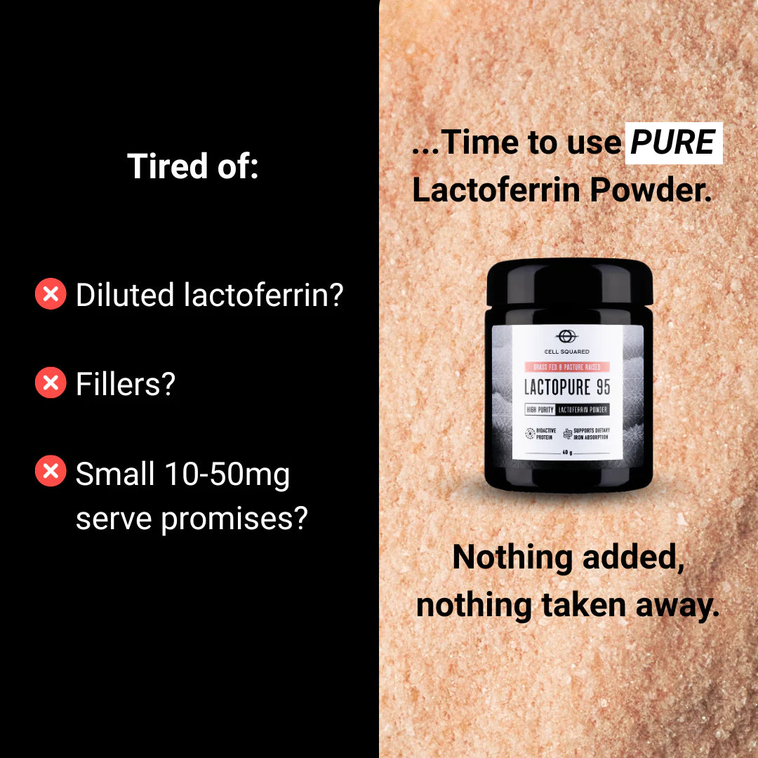 Cell Squared | LactoPure 95 Lactoferrin Powder 40g