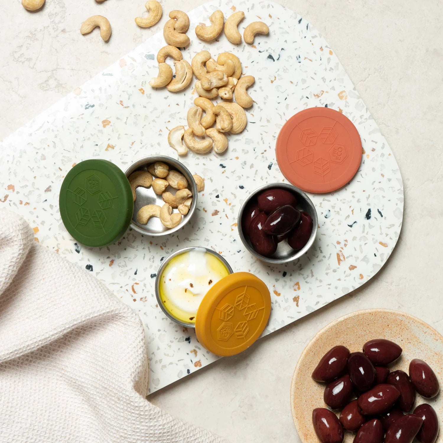 EVER ECO Stainless Steel Mini Containers Autumn Leak Resistant 3pk