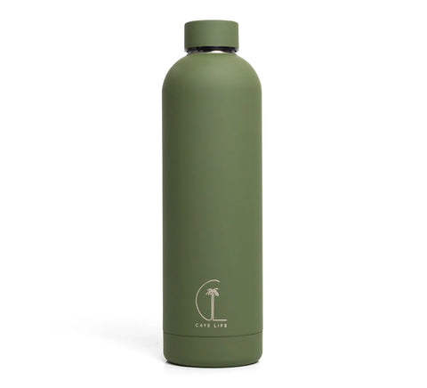 Caye Life | Galapagos | Insulated Water Bottle 750ml | Matte Green