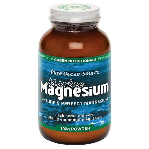 Green Nutritionals Pure Ocean-Source Marine Magnesium Powder 100g