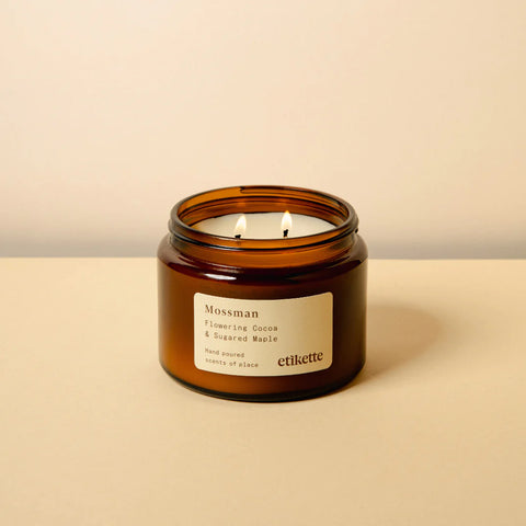 Etikette Mossman Candle & Reed Diffuser - Flowering Cocoa + Sugared Maple
