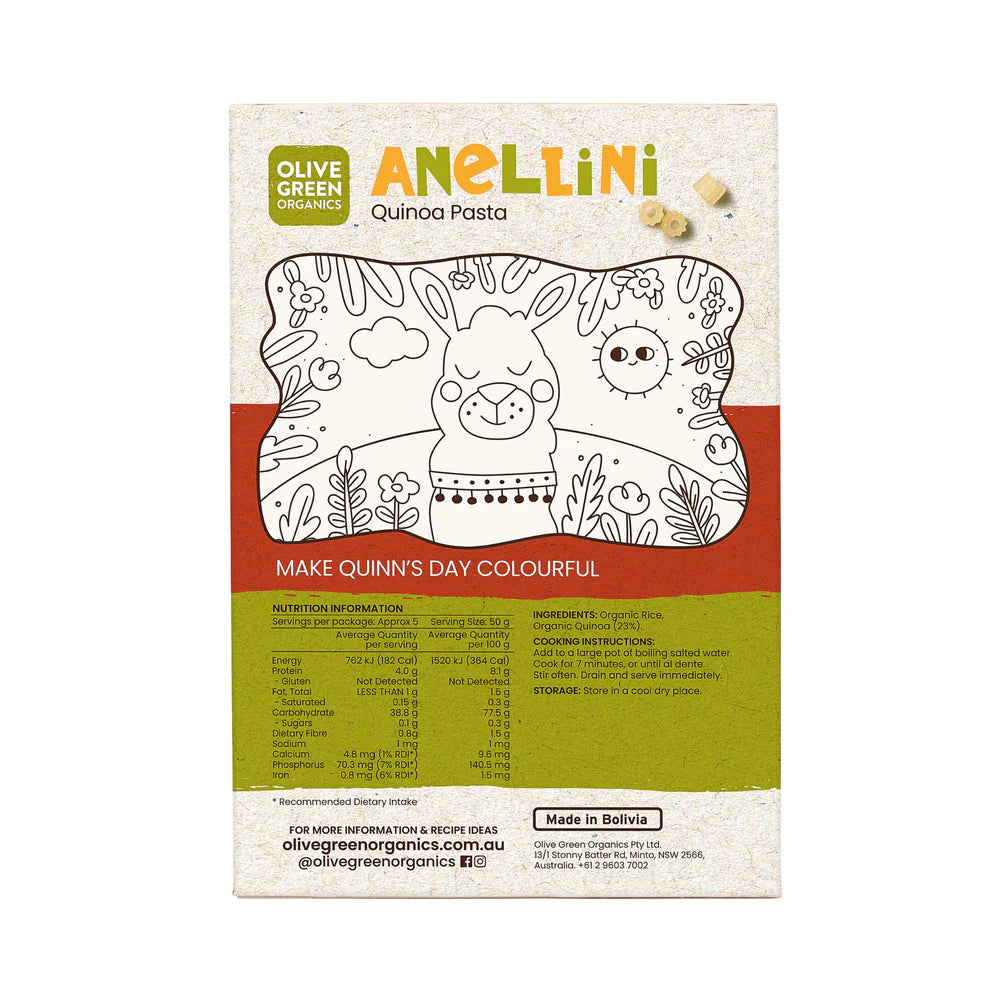 Olive Green Organics | Baby Anellini Plain 250g