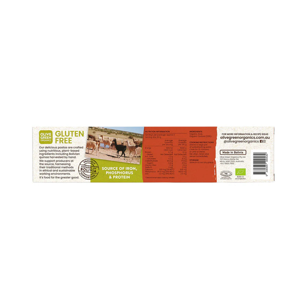 Olive Green Organics Quinoa & Rice Spaghetti 250g