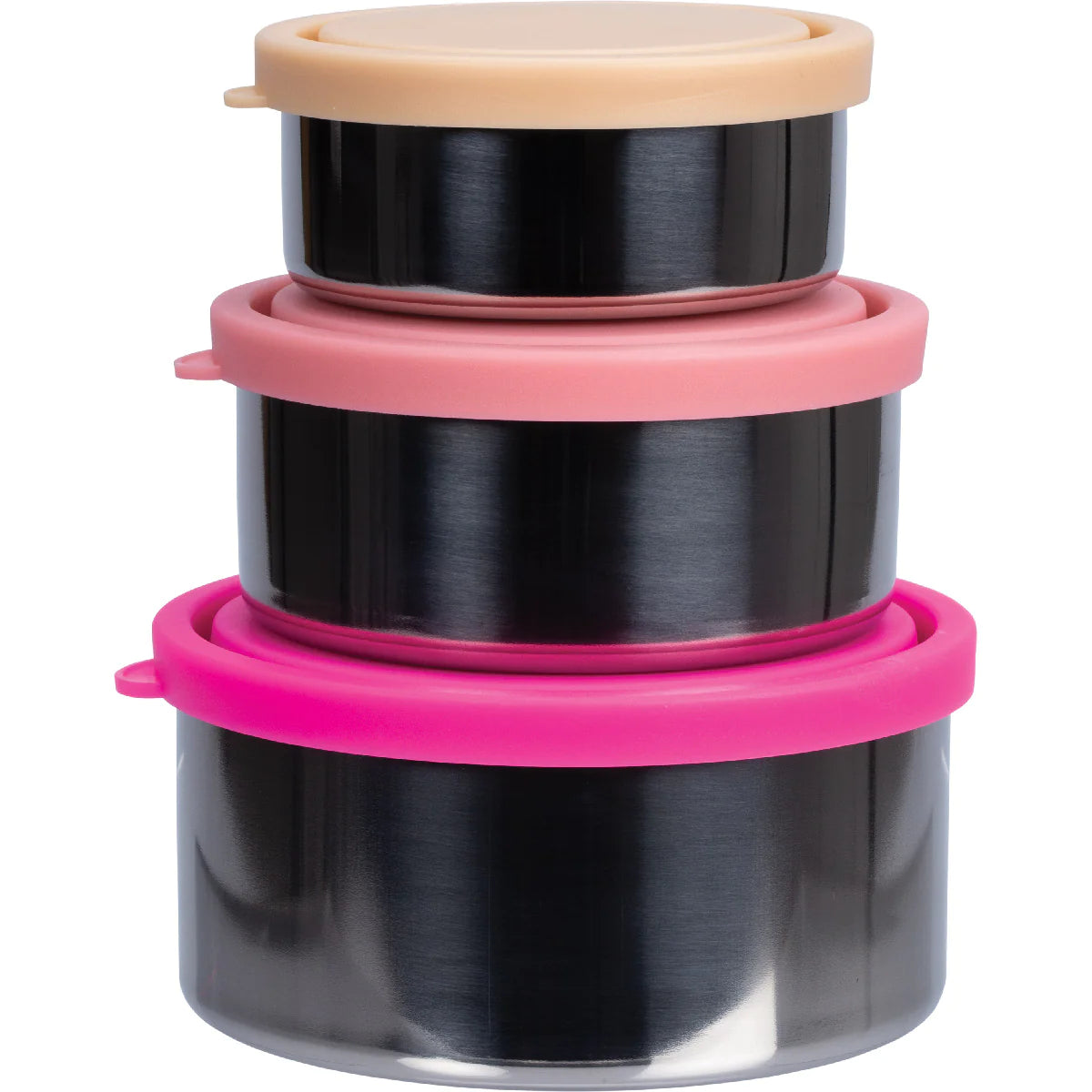 EVER ECO S/Steel Round Nesting Containers - Rise Collection x3