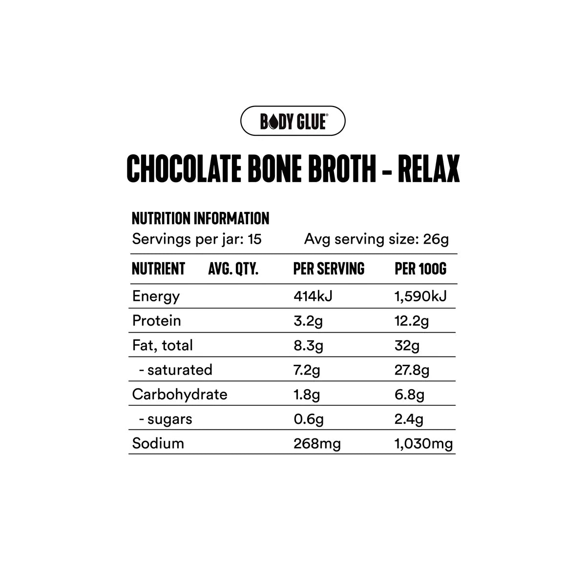 Gevity Rx Chocolate Bone Broth Relax 390g