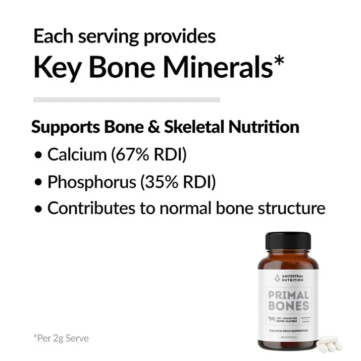 Ancestral Nutrition | Primal Bones | 100% Grass Fed Bone Matrix