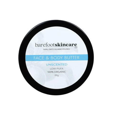 Barefoot Skincare Face & Body Butter Unscented 88g