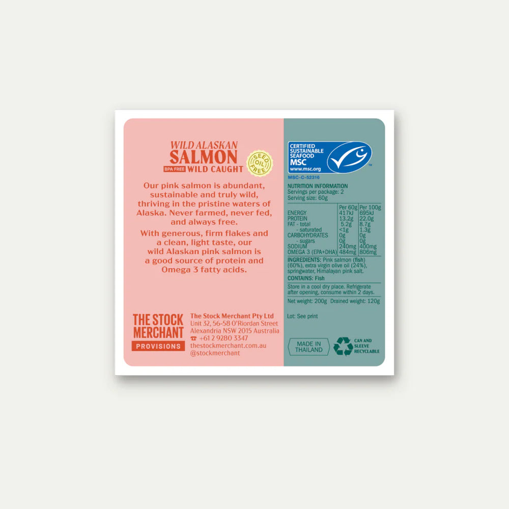 The Stock Merchant | Wild Alaskan Salmon in EVOO