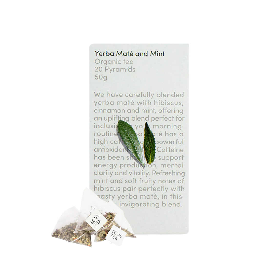 Love Tea | Yerba Maté and Mint Pyramid Tea Bags