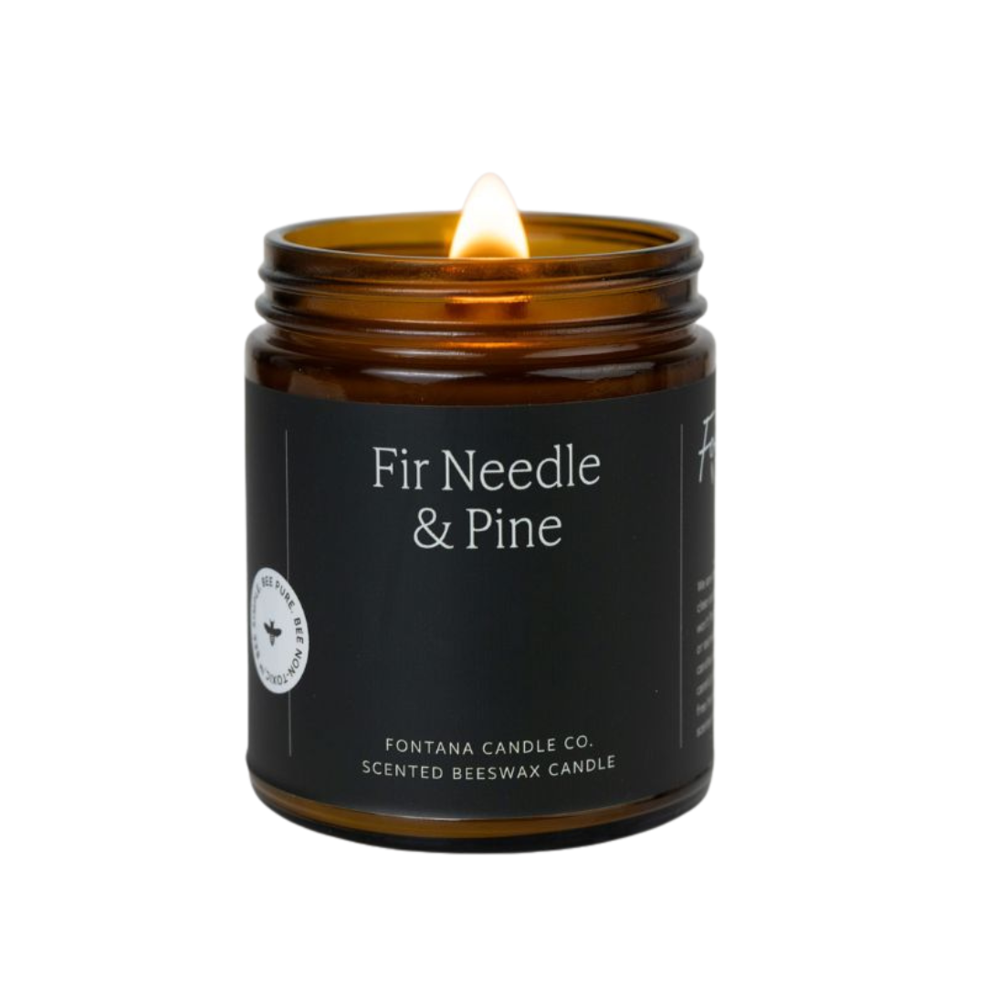 Fontana Candle Co | Fir & Pine | Essential Oil Beeswax Candle