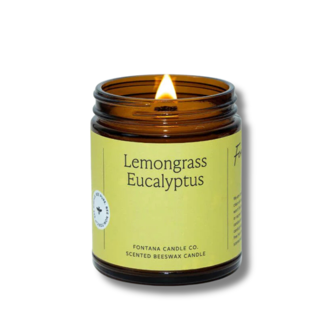 Fontana Candle Co. | Lemongrass Eucalyptus Essential Oil | Beeswax Candle