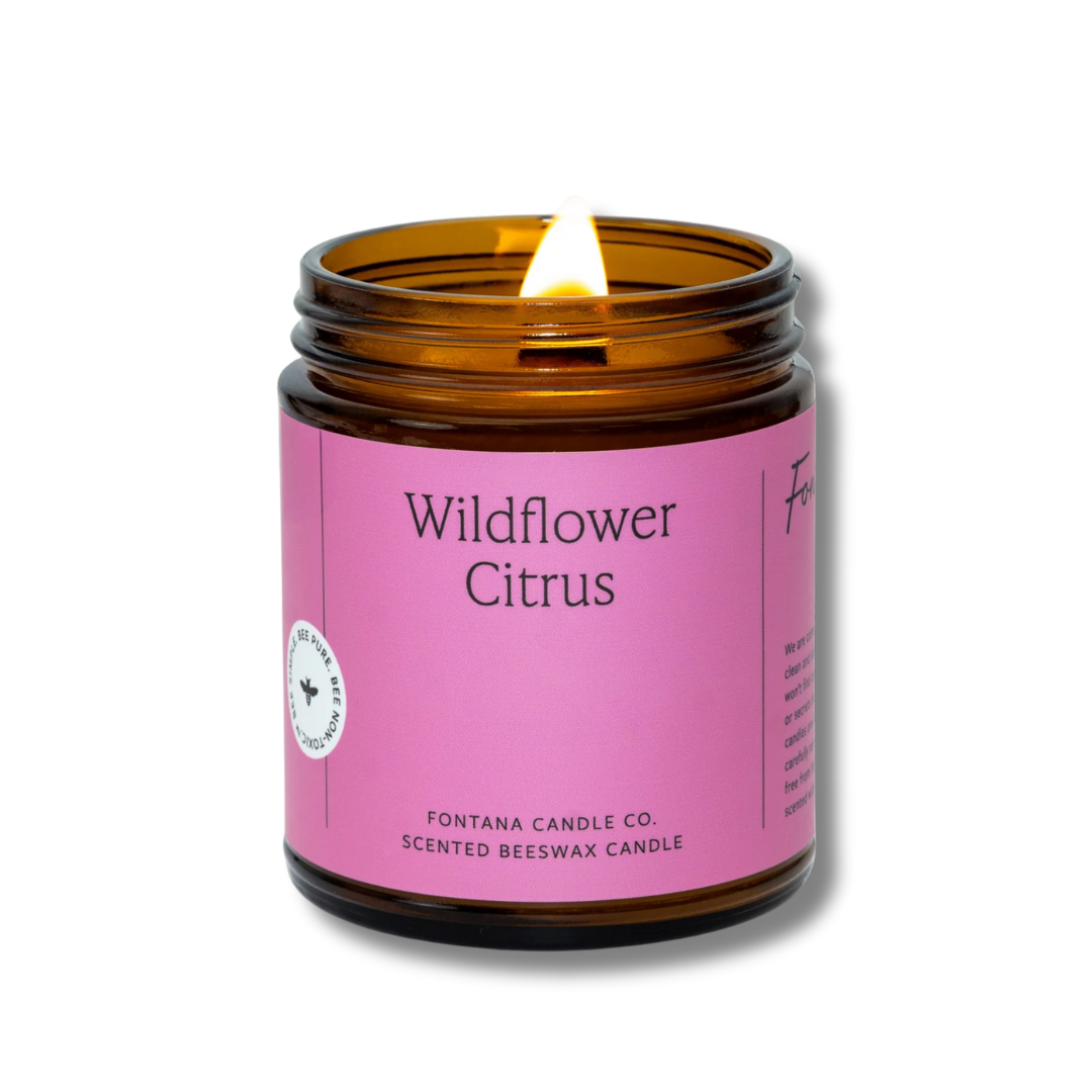 Fontana Candle Co. | Wildflower Citrus | Natural Beeswax Candle