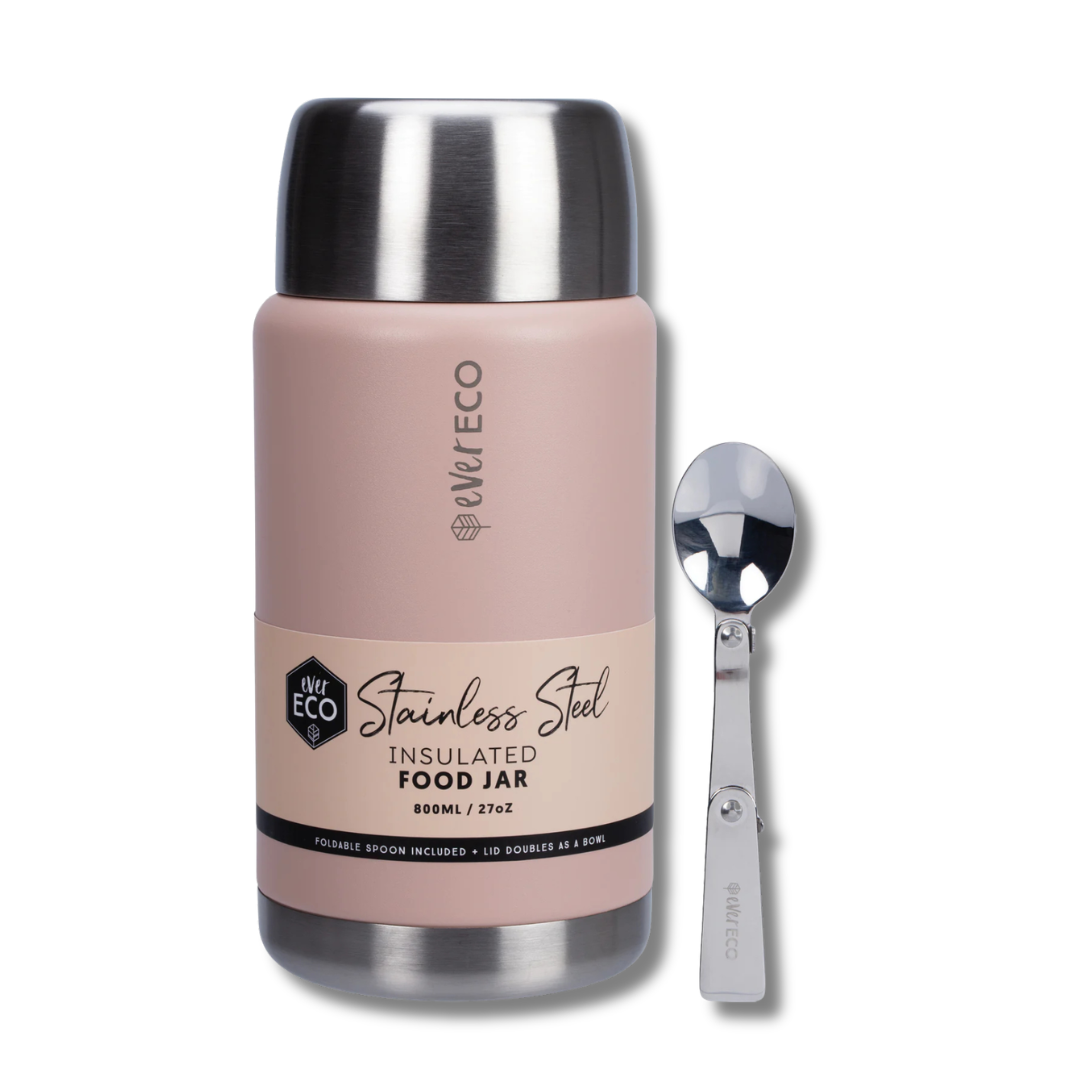 Ever Eco Insulated Stainless Steel Food Jar Rose 800ml