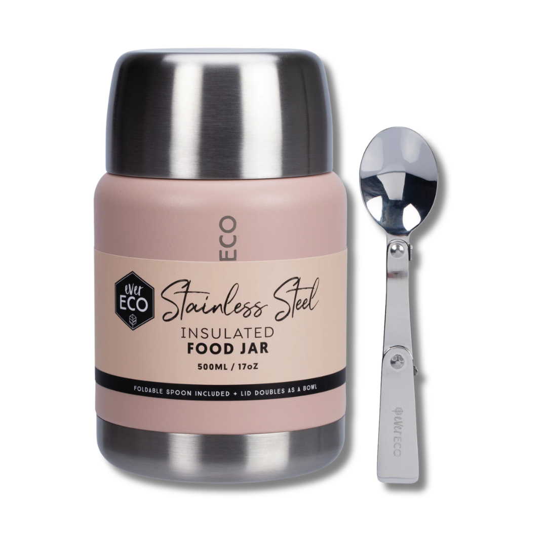 Ever Eco Insulated Stainless Steel Food Jar Rose 500ml