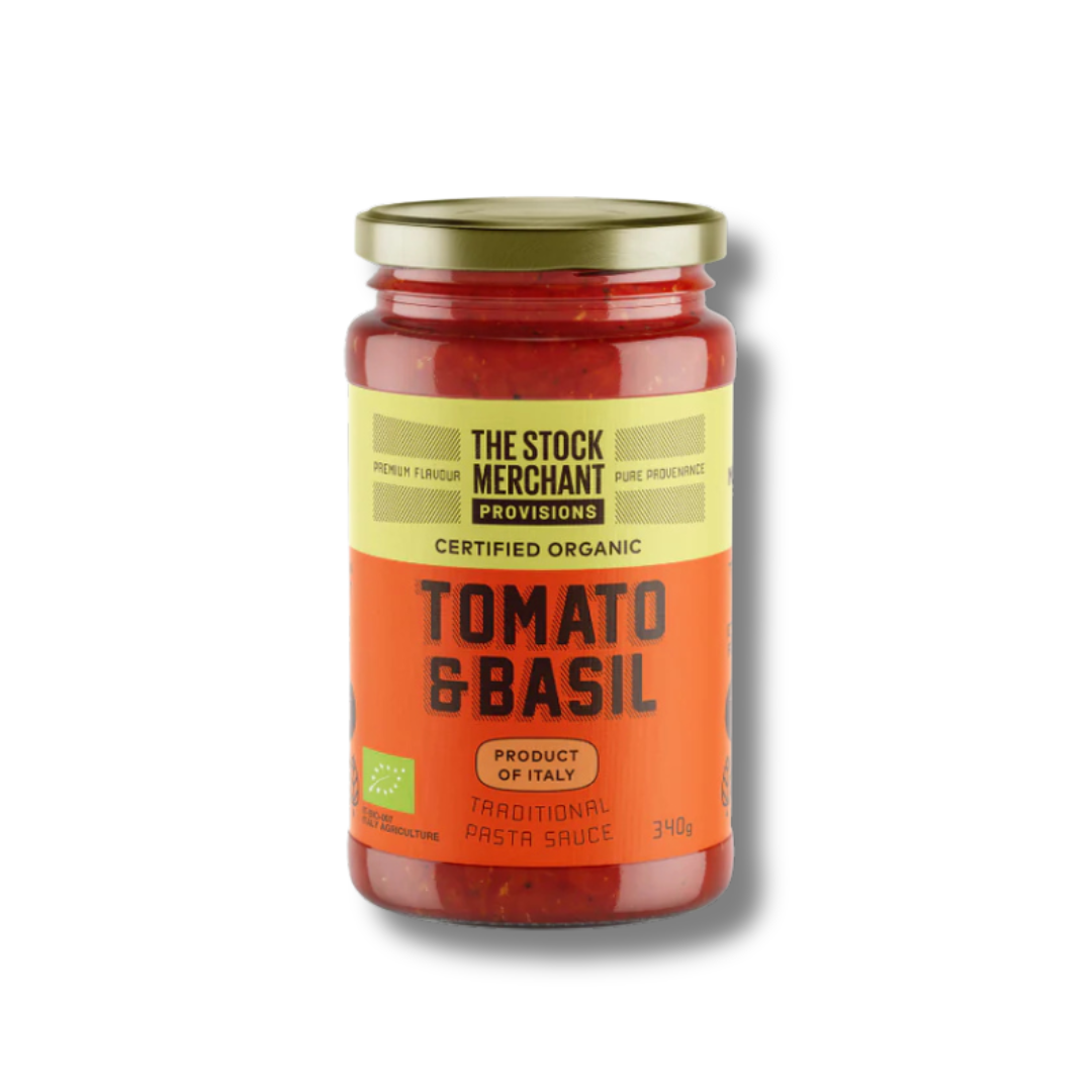 The Stock Merchant | Organic Basil and Tomato Traditional Pasta Sauce