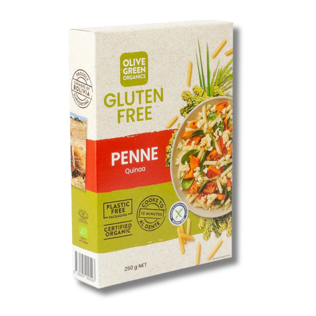 Olive Green Organics Quinoa and Rice Penne 250g