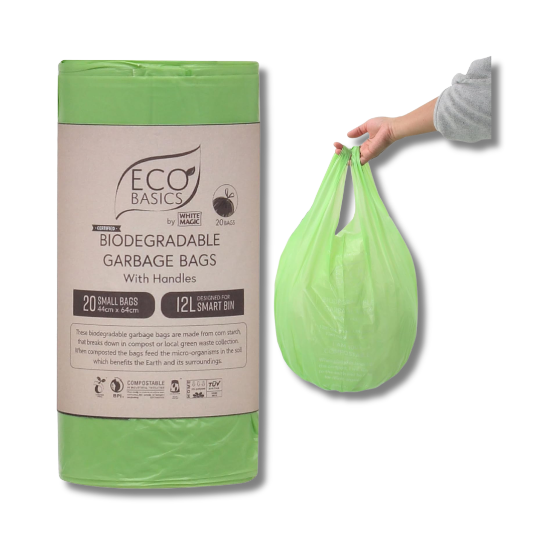 Eco Basics | Biodegradable Garbage Bin Bags 12L - 20 Bags
