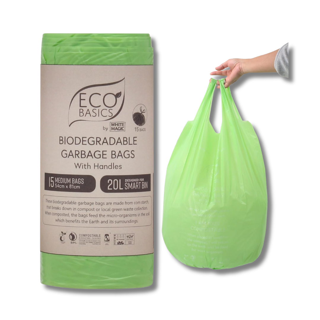 Eco Basics | Biodegradable Garbage Bin Bags 20L – 15Bags