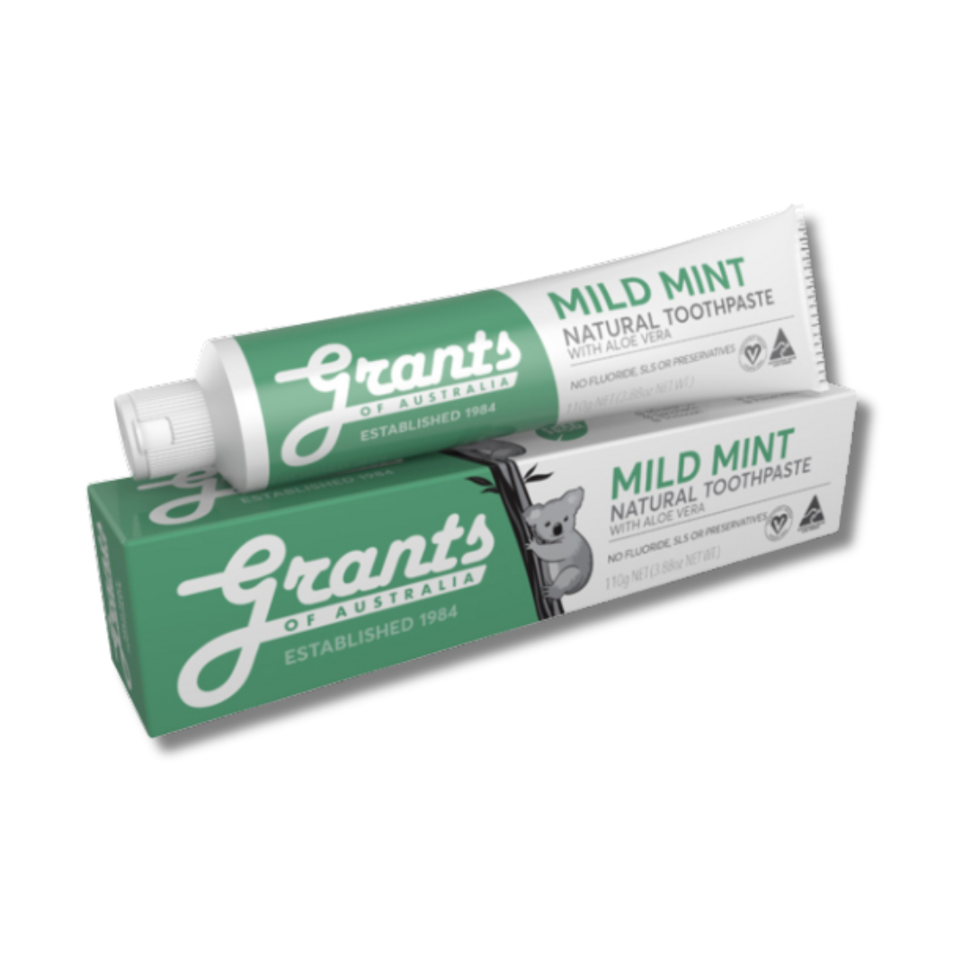 Grants | Mild Mint Toothpaste with Aloe Vera 110g