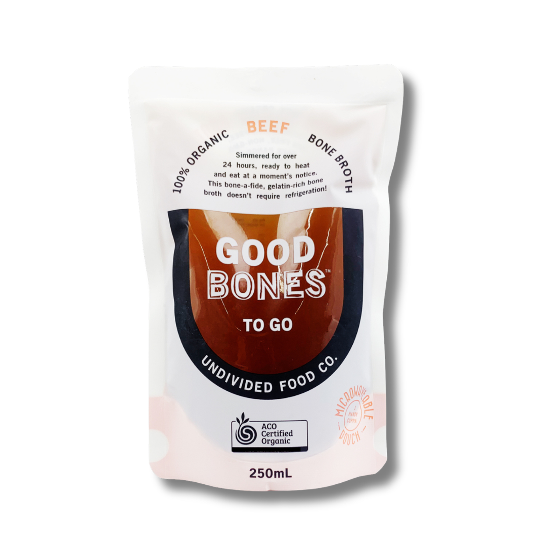 Undivided Food Co. | GOOD BONES™ Certified Organic Beef Bone Broth 250ml