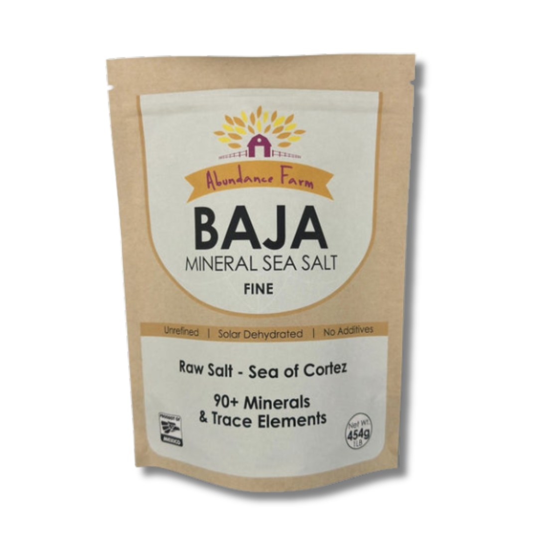 Abundance Farm | Baja Mineral Sea Salt | Fine | 454g