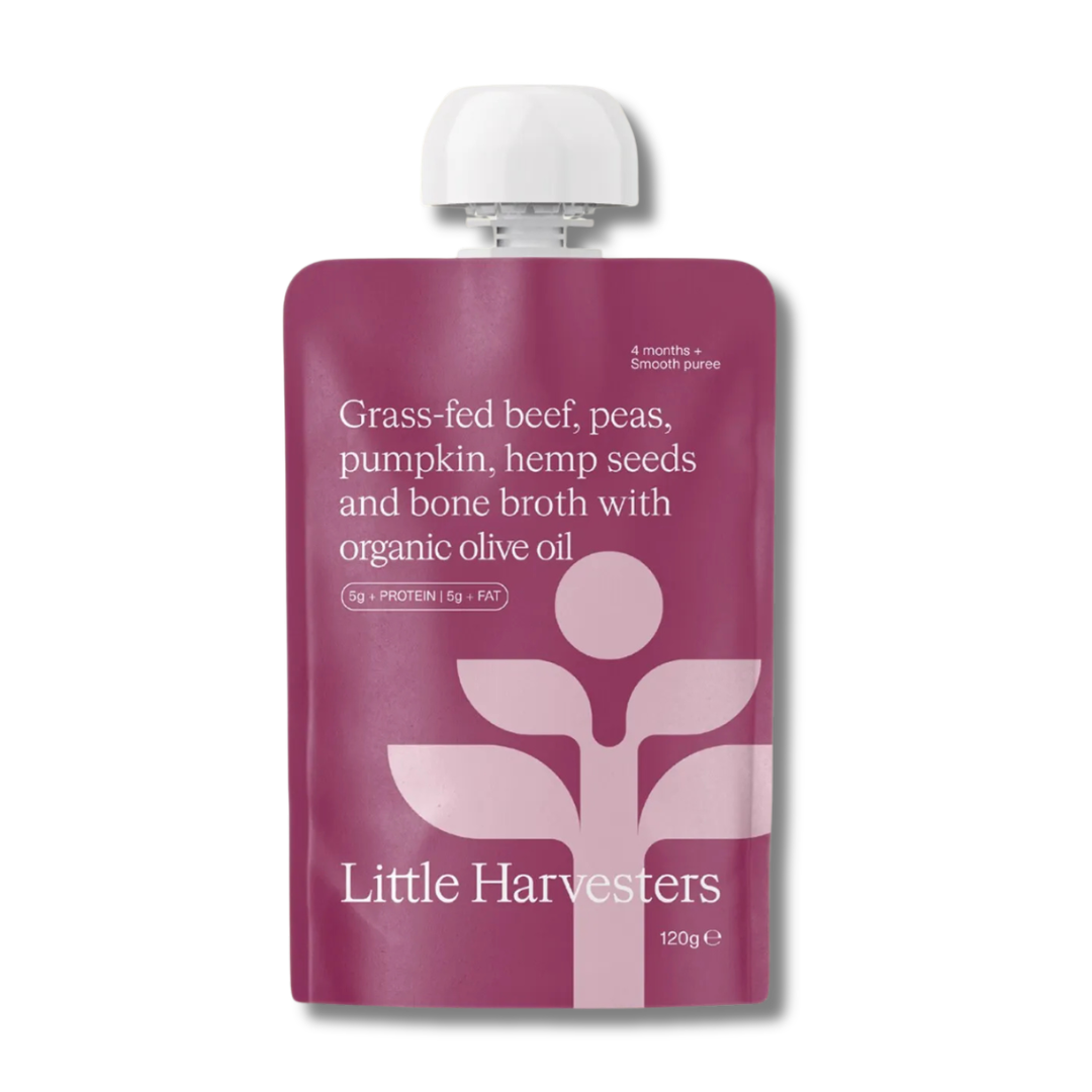 Little Harvesters | Grass-fed Beef, Peas, Pumpkin,Hemp Seeds & Bone Broth