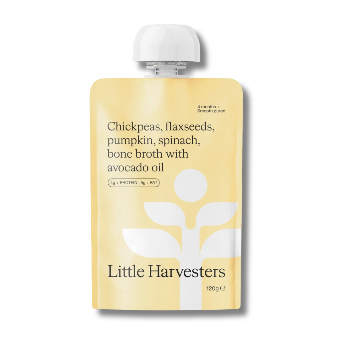 Little Harvesters | Chickpeas, Flaxseeds, Pumpkin, Spinach & Bone Broth