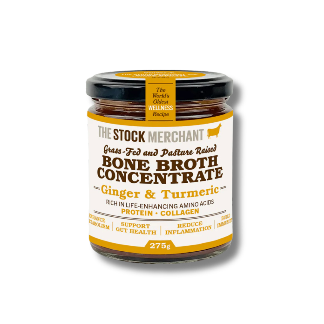 The Stock Merchant | Concentrated Beef Bone Broth | Ginger & Turmeric