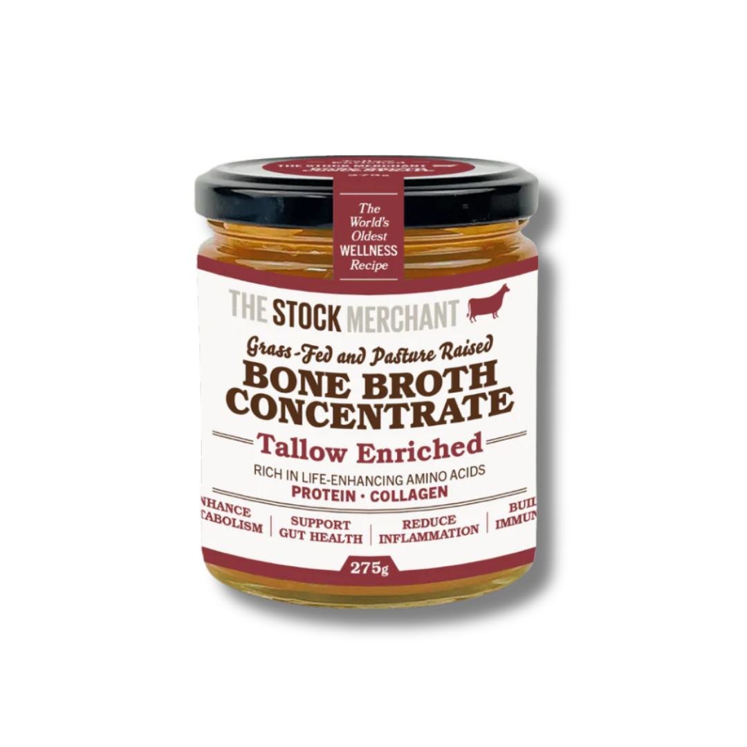 The Stock Merchant | Concentrated Beef Bone Broth | Tallow Enriched