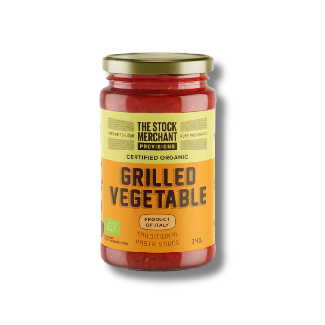 The Stock Merchant | Organic Grilled Vegetable Traditional Pasta Sauce