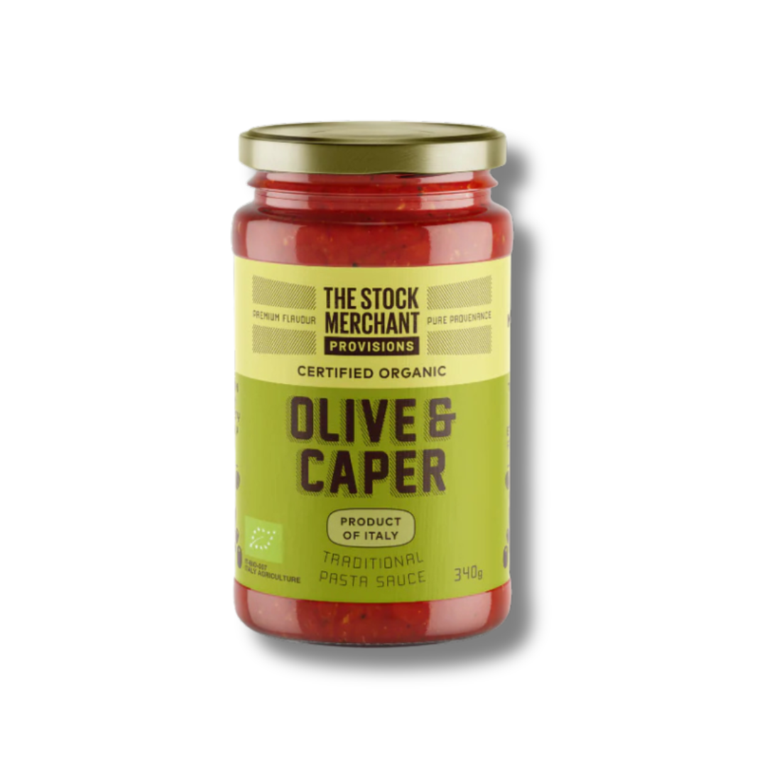 The Stock Merchant | Organic Olive and Caper Traditional Pasta Sauce