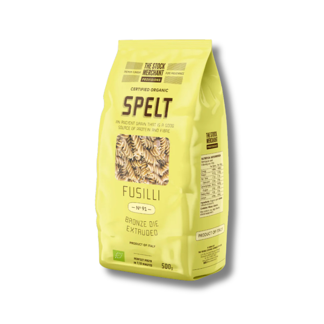 The Stock Merchant | Organic Spelt Pasta Fusilli No. 91