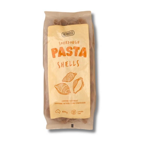 BERKELO Sourdough Pasta Wholewheat Shells 400g