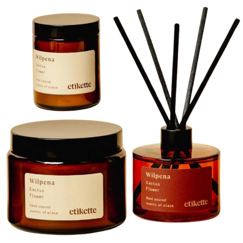 Etikette Wilpena Candle & Reed Diffuser - Cactus Flower