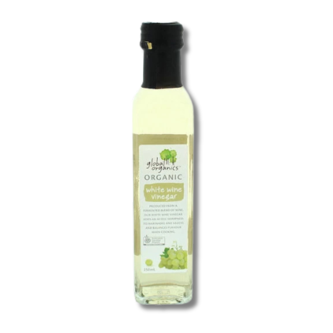 Global Organics | White Wine Vinegar G/F 250ml