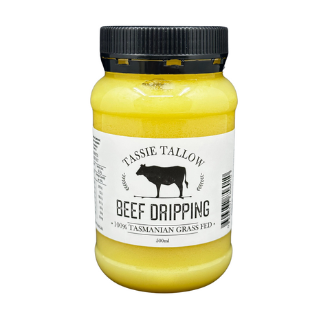 Tassie Tallow Beef Dripping | Tasmanian Grass-Fed | 500mL