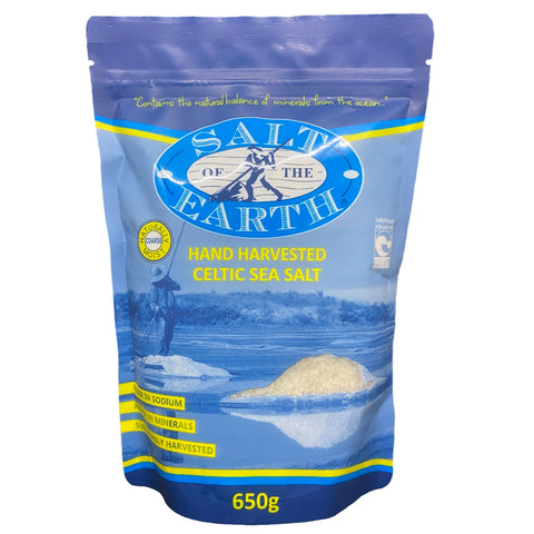 Salt of the Earth - Hand Harvested Celtic Sea Salt Coarse 650gm