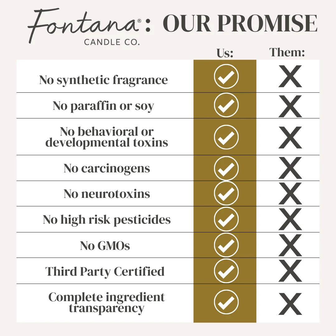 Fontana Candle Co. | Spiced Latte | Beeswax & Essential Oil Noir Black Glass Candle