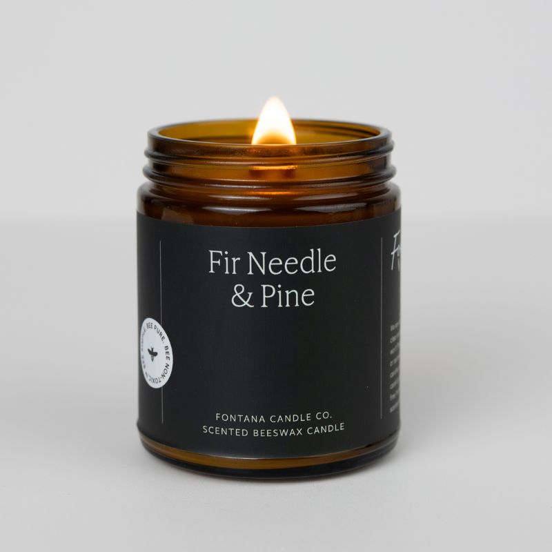 Fontana Candle Co | Fir & Pine | Essential Oil Beeswax Candle