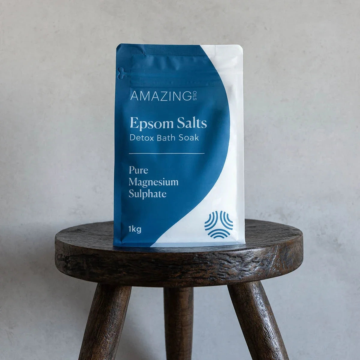 AMAZING OILS Epsom Salts Detox Bath Soak Pure Magnesium Sulphate 1kg