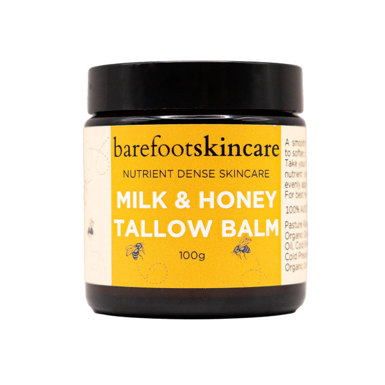 Barefoot Skincare | Tallow Balm Milk & Honey 100ml