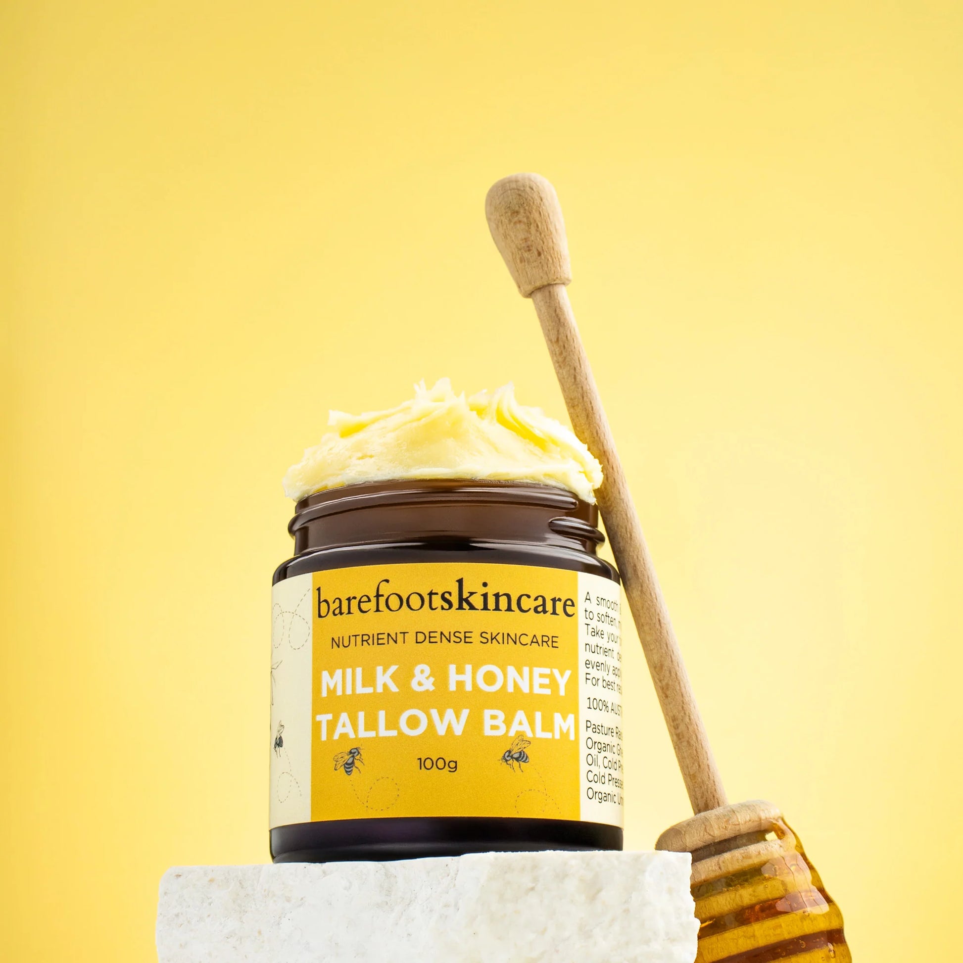 Barefoot Skincare | Tallow Balm Milk & Honey 100ml