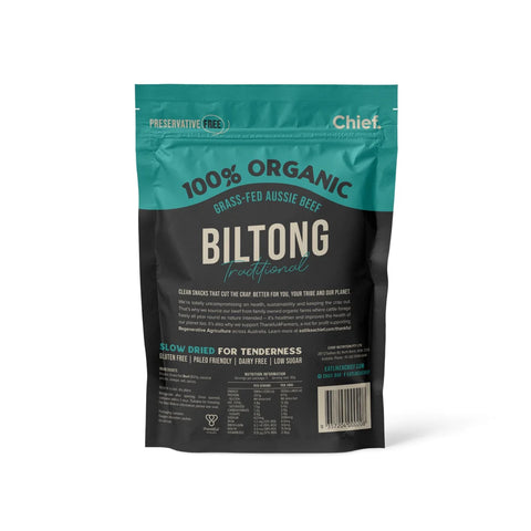 Chief Grass-Fed Biltong- traditional beef 30gm