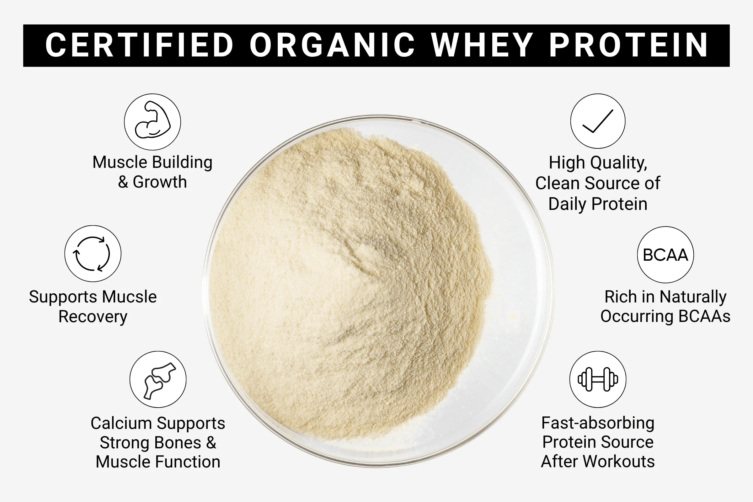 Cell Squared | Certified Organic Whey Protein Powder 1kg